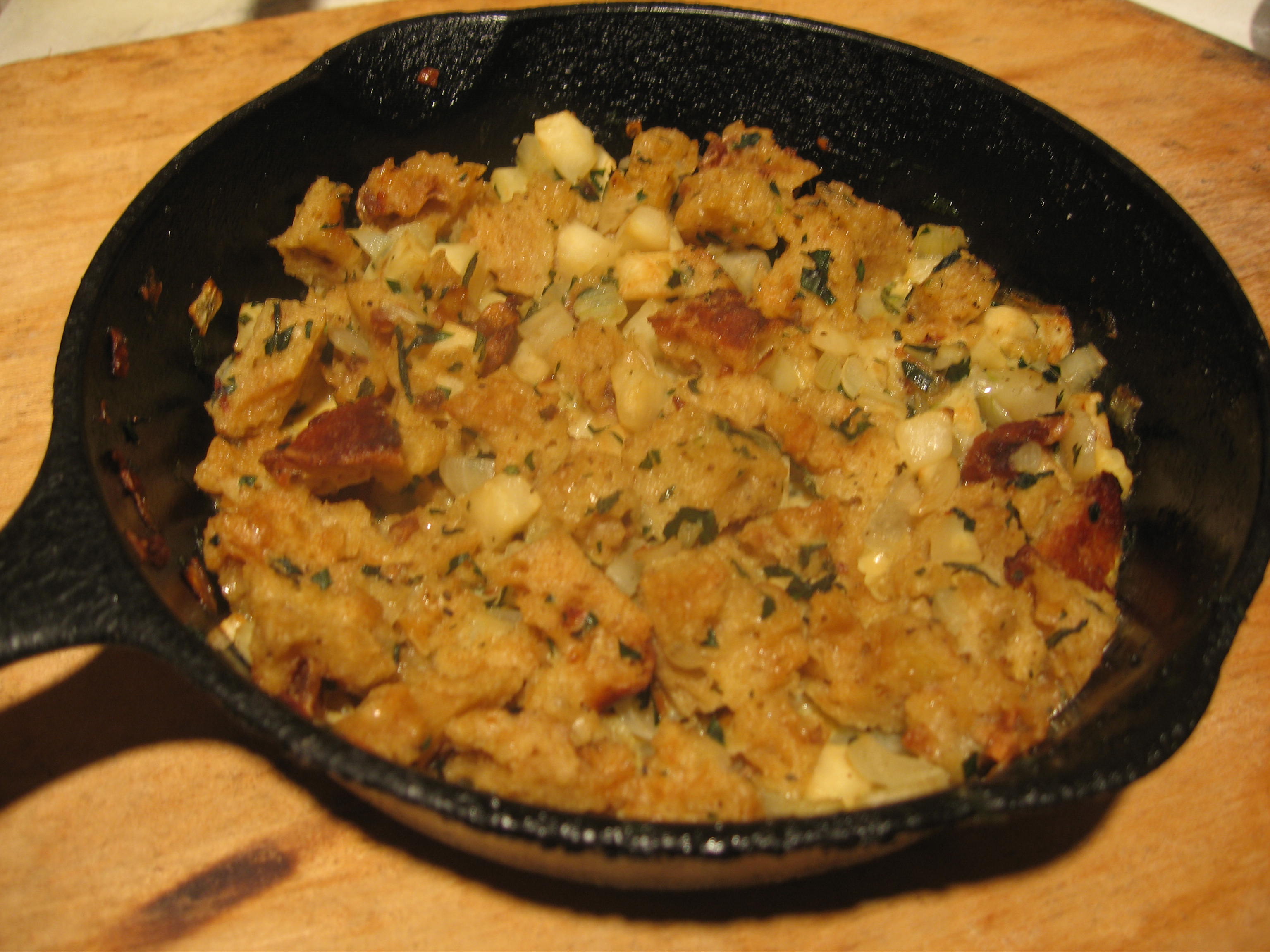 Apple Bread Skillet Stuffing