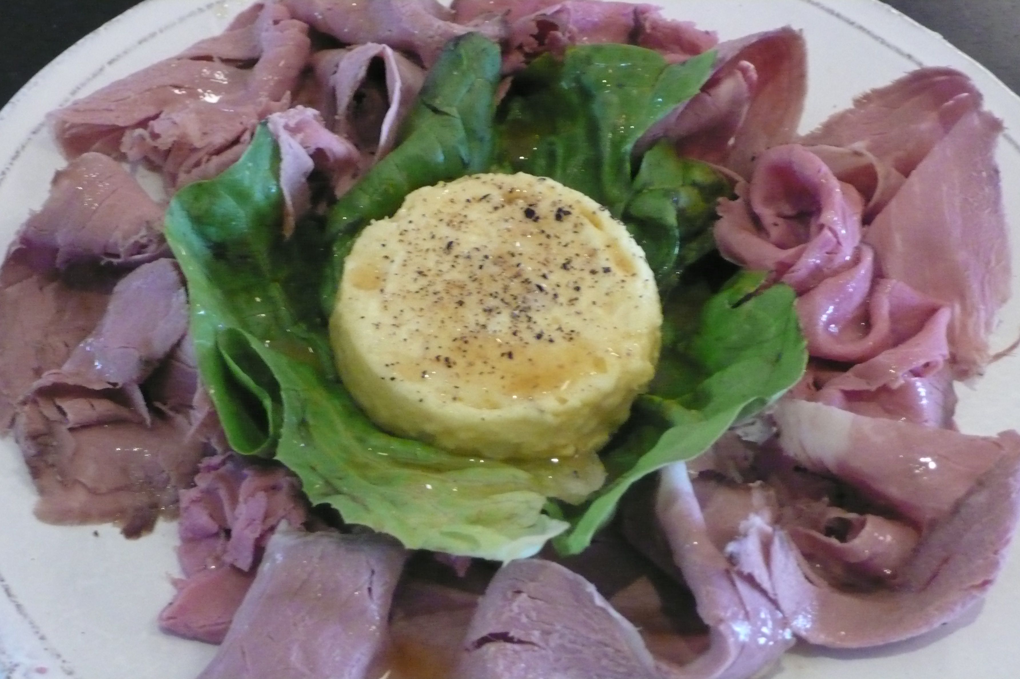 Green Garlic-Horseradish Flan