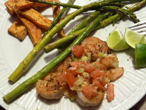 Grilled Shrimp with Horseradish Salsa