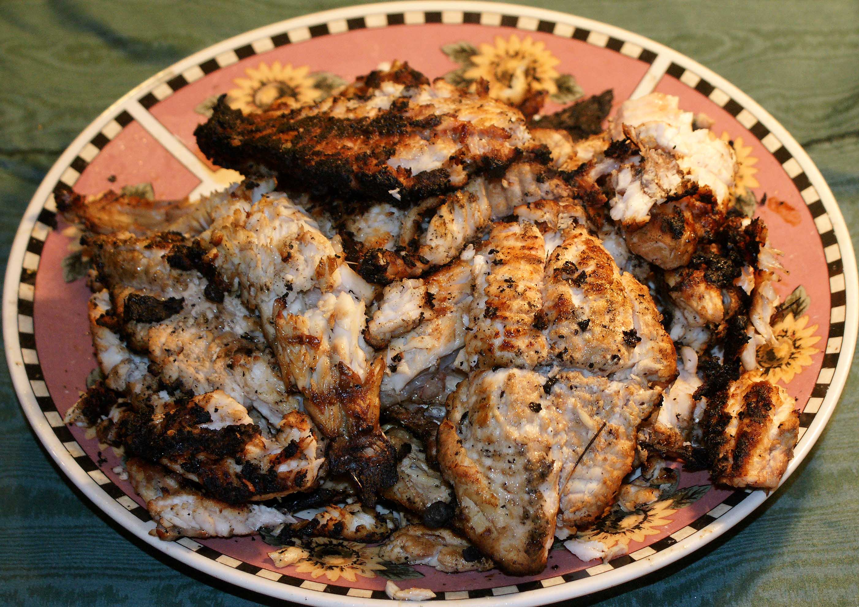 Mississippi-style Grilled Catfish and White Perch