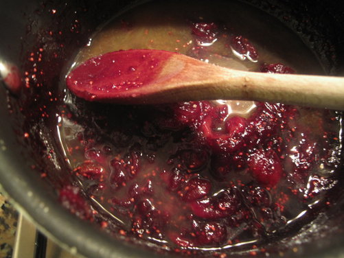 Mulled wine cranberry sauce