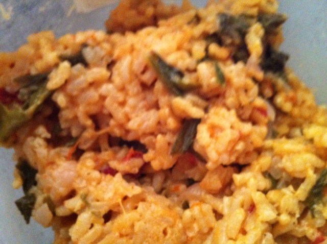 Risotto with Dandelion Greens, Chard, and Sundried Tomatoes