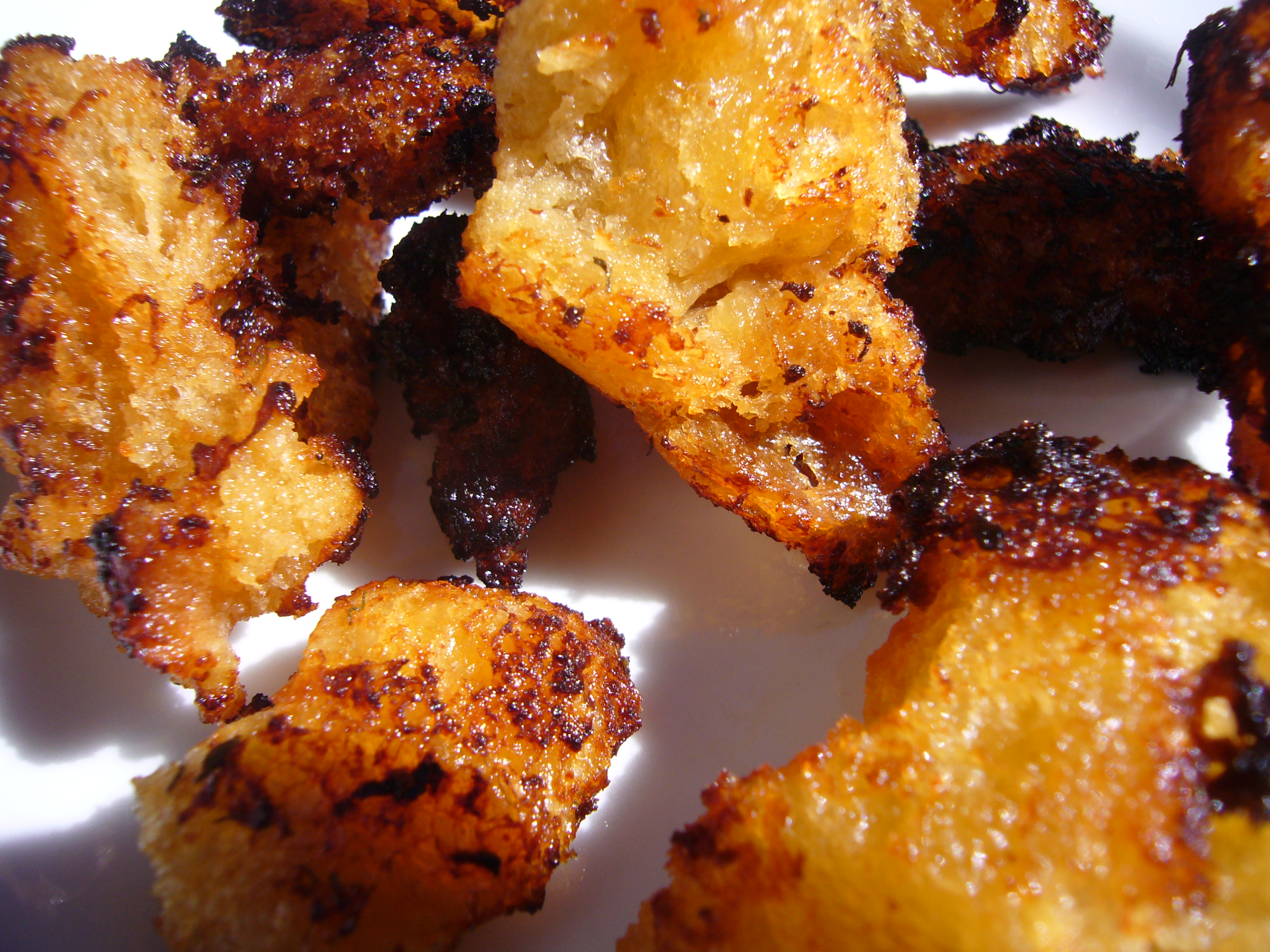 Peppery Torn Croutons