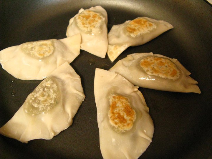 Onion chutney Pierogi potstickers