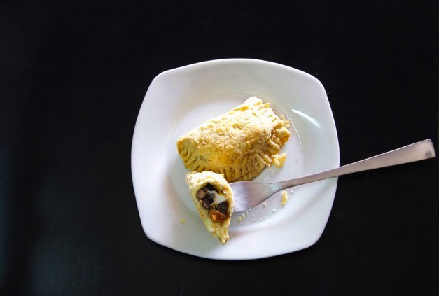 Chicken Sausage, Black Bean & Goat Cheese Empanada