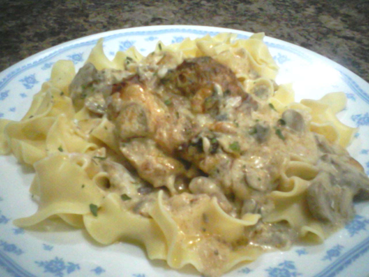Creamy Mushrooms and Chicken
