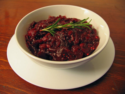 Cranberry Chutney with Rosemary and Figs