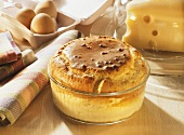 Mushroom and Cheese Soufflé