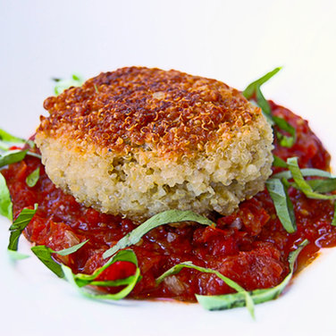 Quinoa-patties-stuffed-with-goat-cheese-mushrooms