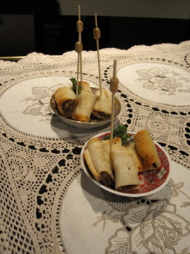 Savory Mushroom Bread Blintzes