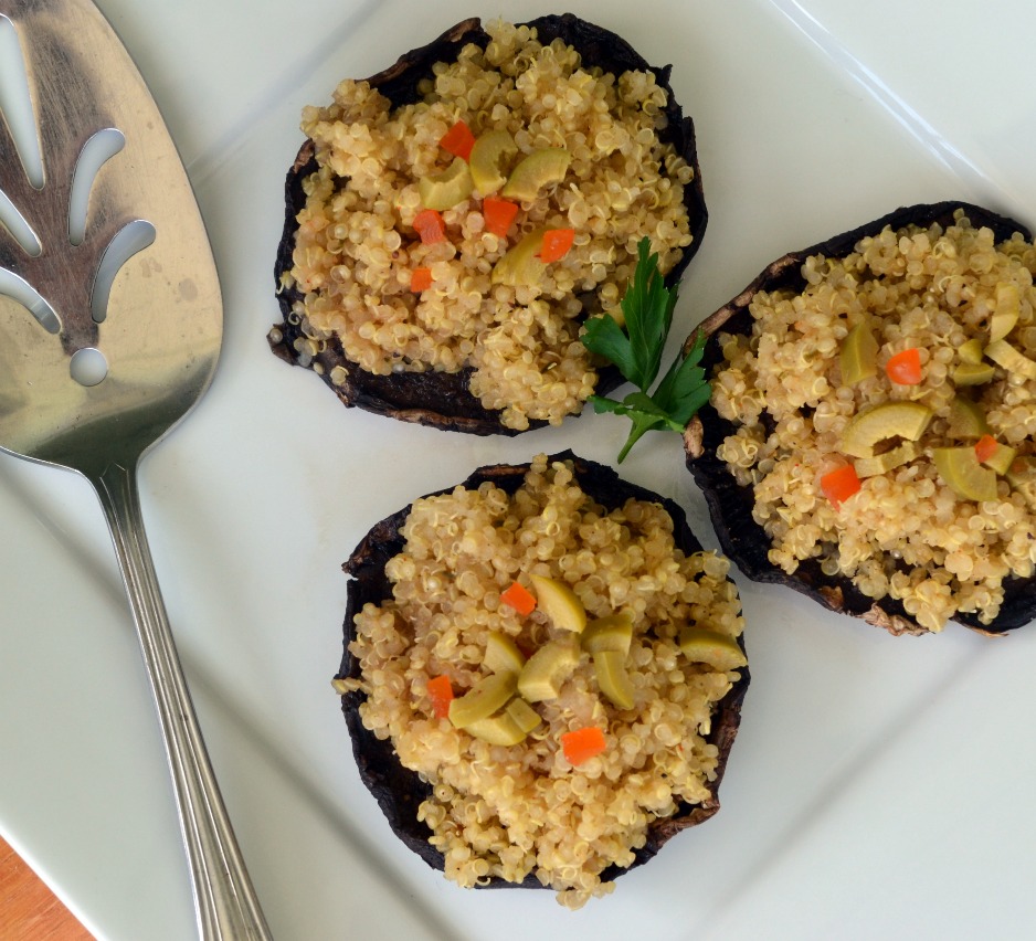 Smokey Quinoa Afloat Portabella Mushroom Rafts