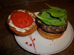 Grilled Stuffed Portabello Mushroom Burgers