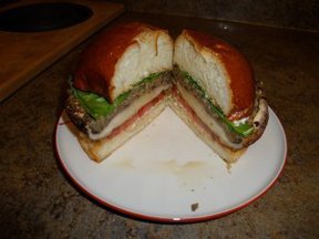 Grilled Stuffed Portabello Mushroom Burgers