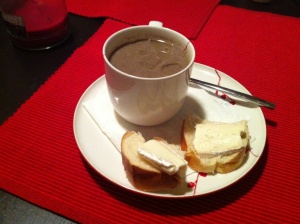 Mushroom Soup with Sherry and Truffle Oil