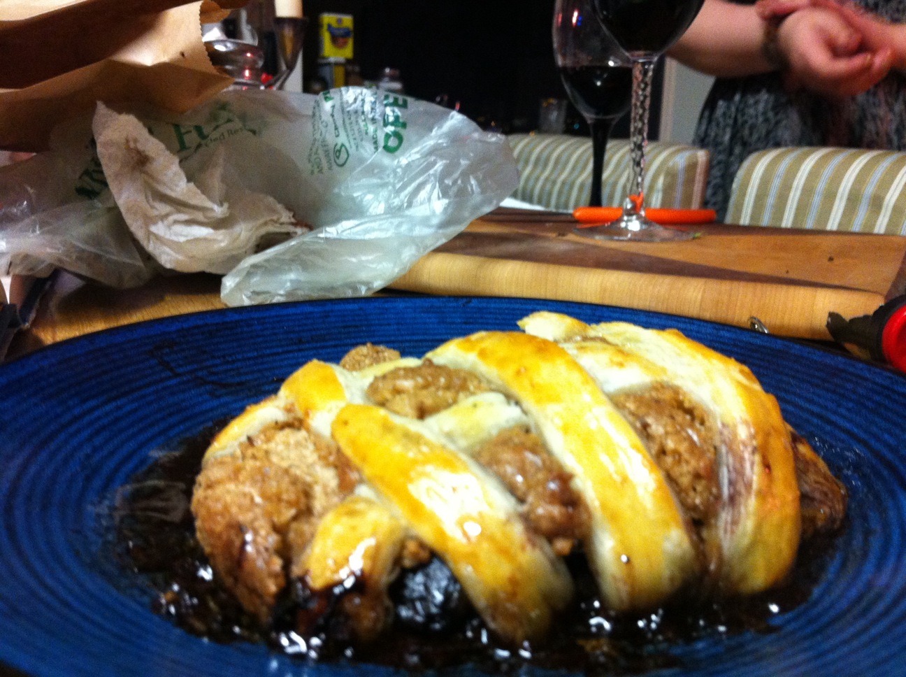 New Millenium Portabello Wellington with Walnut Pate and Red Wine Reduction