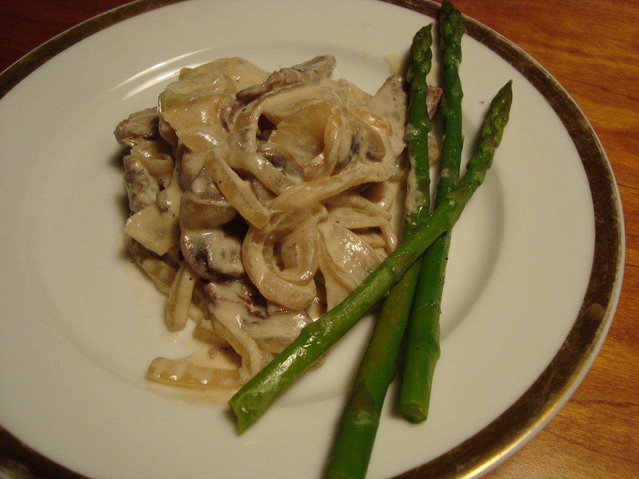 Beef Stroganoff with Mushrooms and Onions