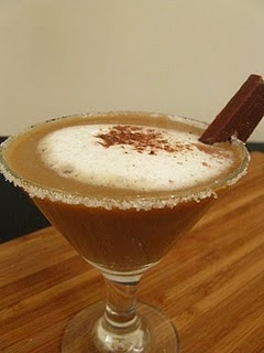 Iced ginger coffee  mocktail.
