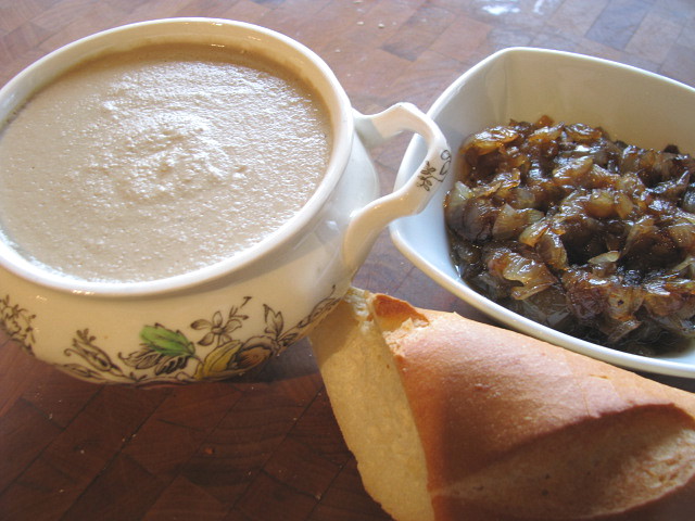 Apple Brandy Chicken Liver Mousse with Balsamic Onions
