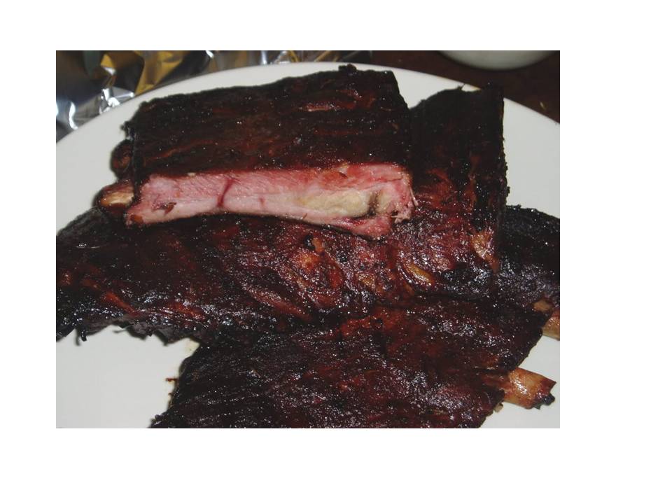 Ancho-espresso rubbed ribs