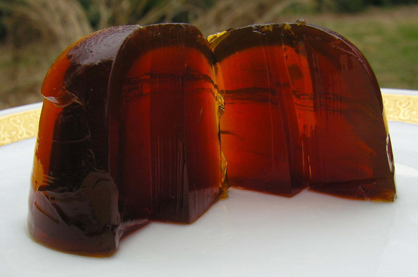 Coffee jelly, with spiced and spiked options