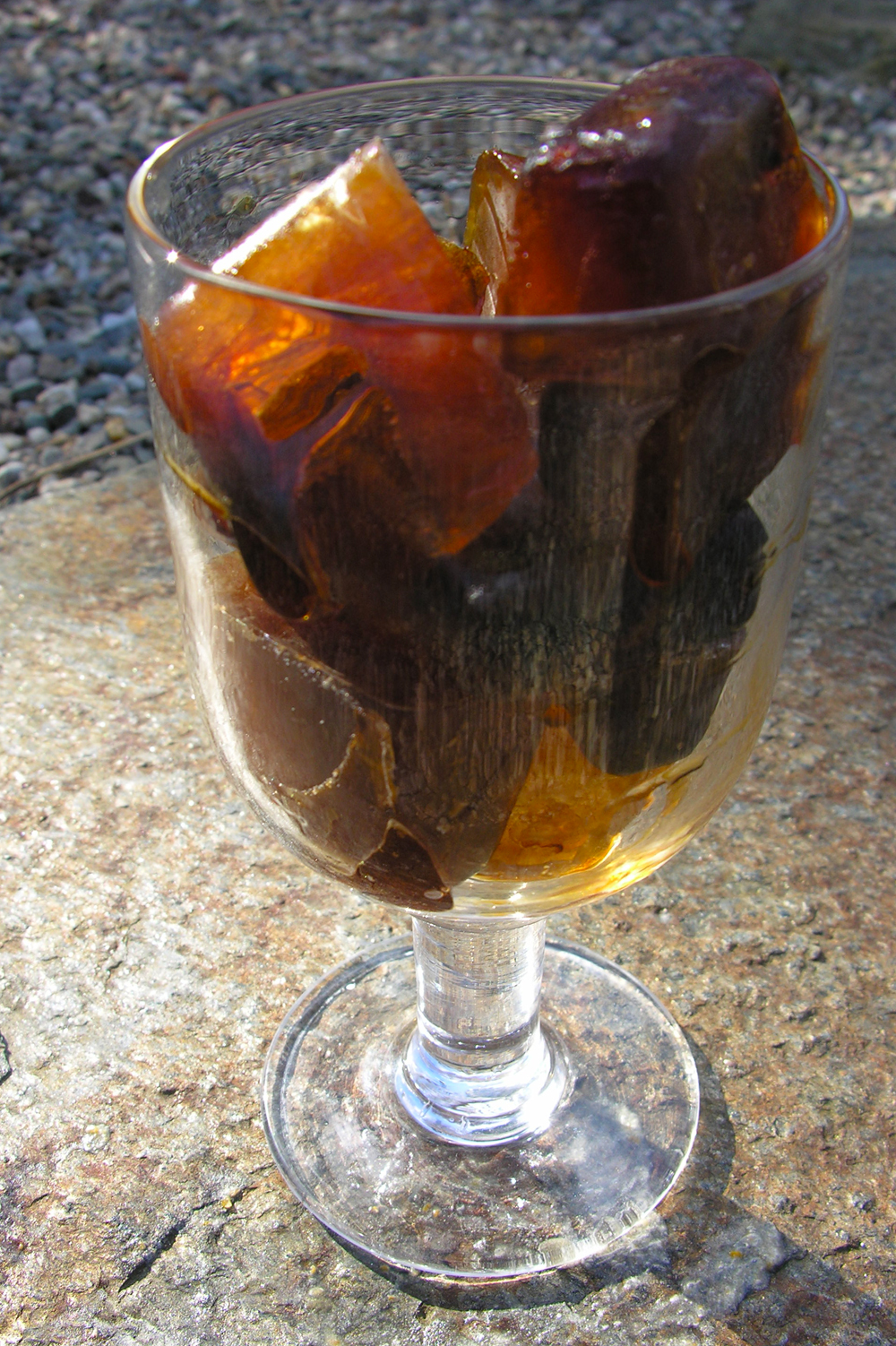 Infused coffee ice cubes 