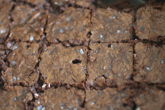 Mocha Brownies with Sea Salt