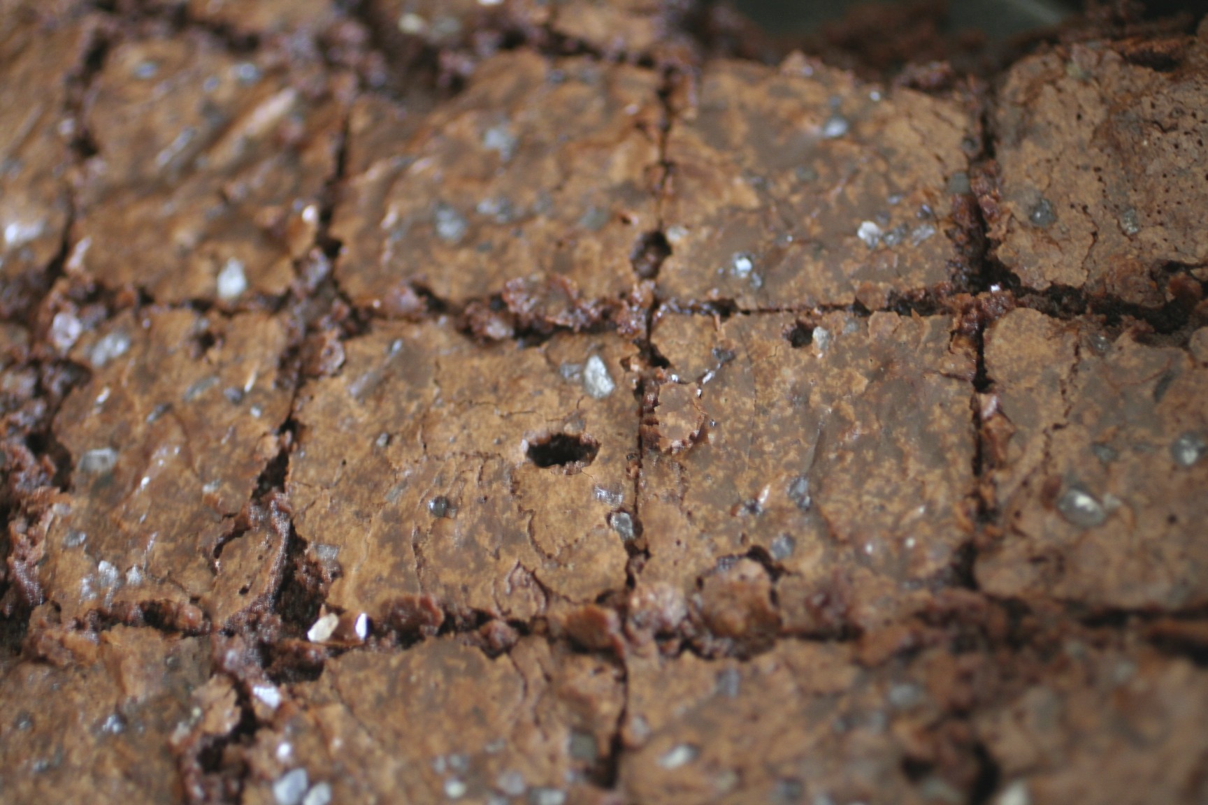 Mocha Brownies with Sea Salt