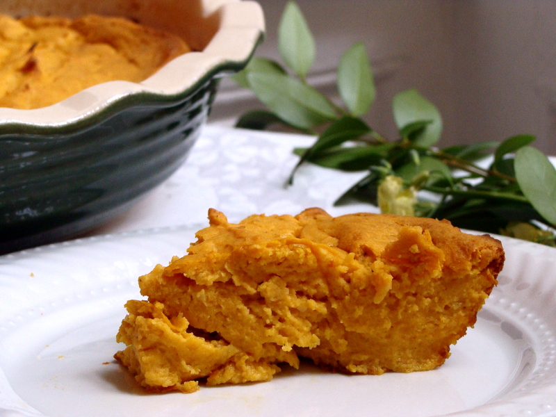 Sweet Potato, Leek & Ricotta Souffle
