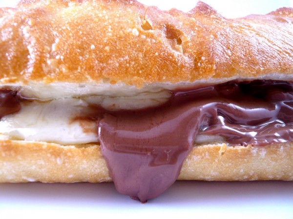 Swiss Cheese and Chocolate Sandwich