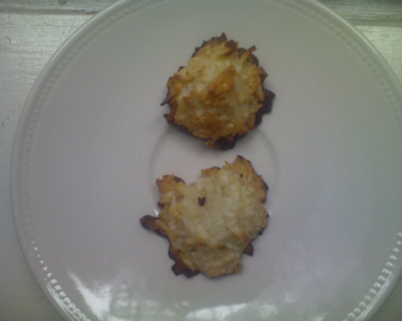 Coconut Macaroons dipped in Chocolate 