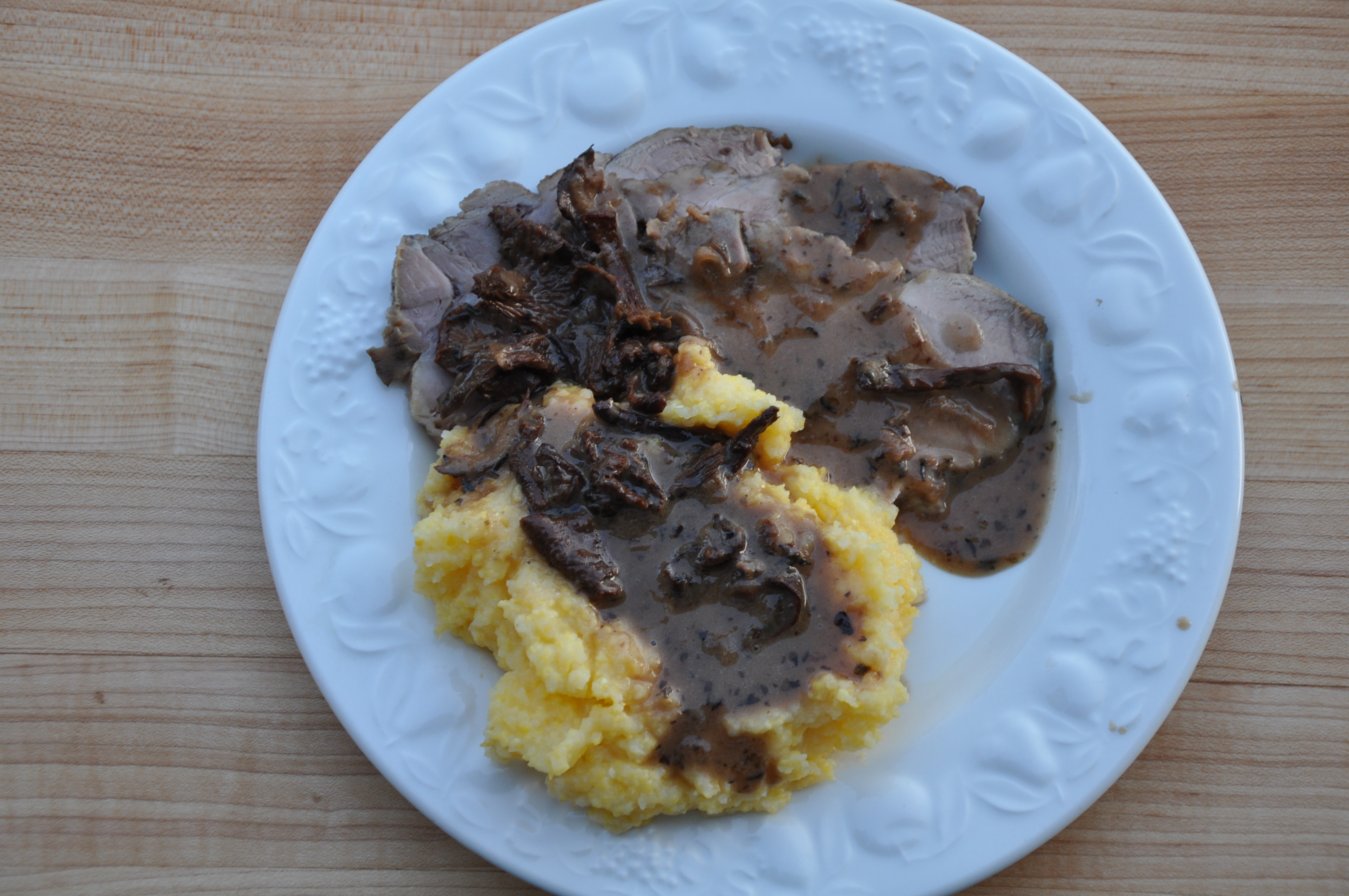 Braised Pork Shoulder with Chanterelles