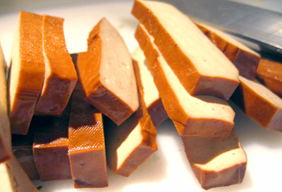Szechuan Shaved Tofu with Peppers