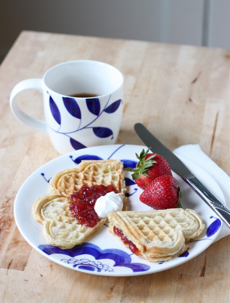 Vafler - Norwegian heart waffles