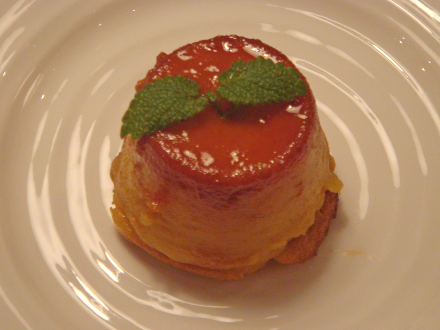 Italian Sweet Potato Creme Caramel with Cointreau
