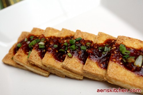 Korean Fried Tofu Side Dish