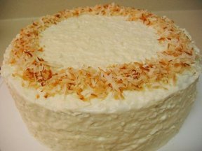 Banana Cake with Coconut Cream Cheese Frosting
