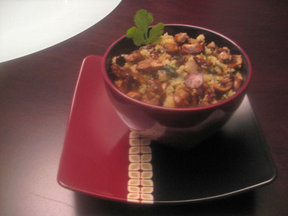 Cilantro & mushroom fried quinoa
