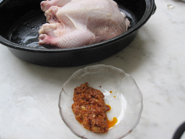 Friday Night Garlicky Roast Chicken and Potatoes