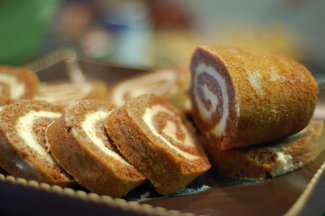 Sweet Potato Roll with Cream Cheese Filling