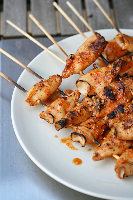Spicy Grilled Calamari