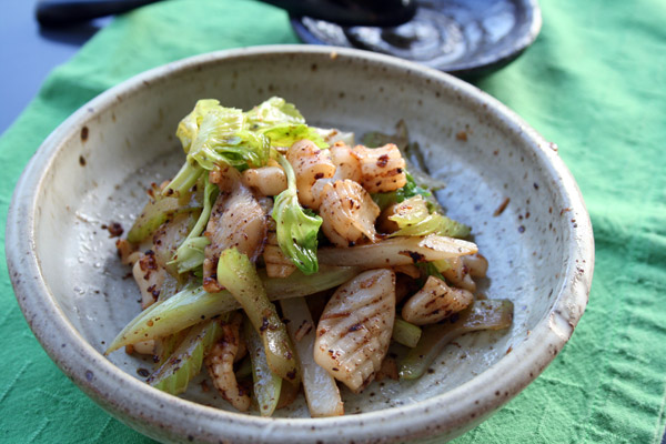 Squid and Celery Stir Fry