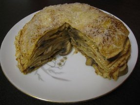 Mushroom Crepe Torte