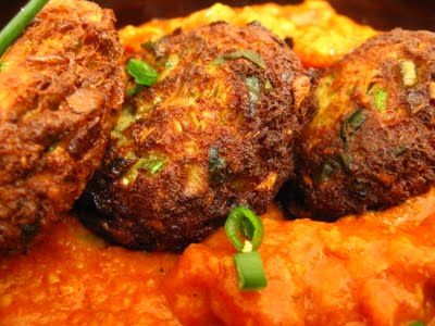 Artichoke 'Kofta' in a Creamy Tomato Makhani Sauce