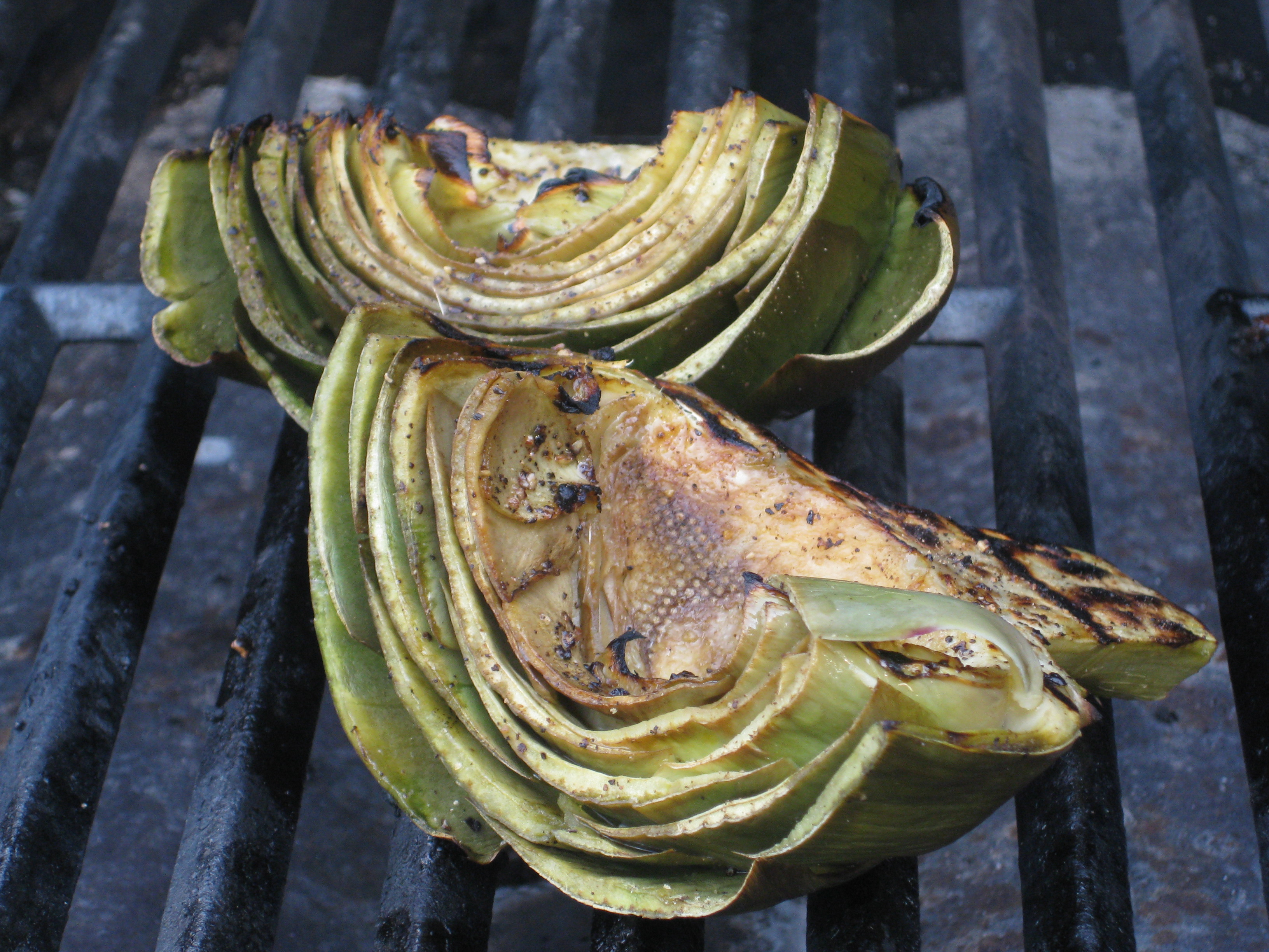 Very Good Grilled Artichokes