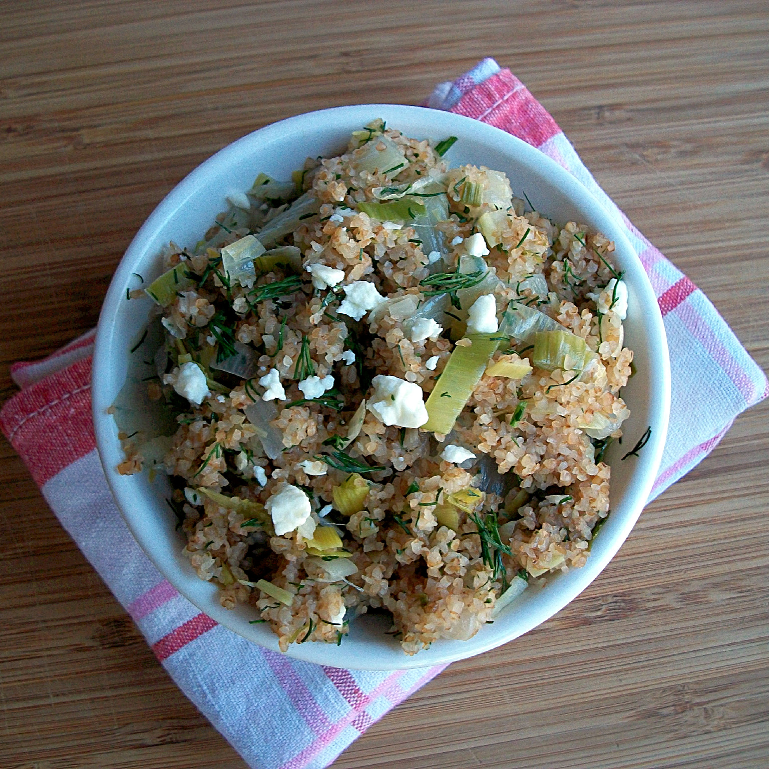 Dilly Bulghur Salad with Fennel and Leek