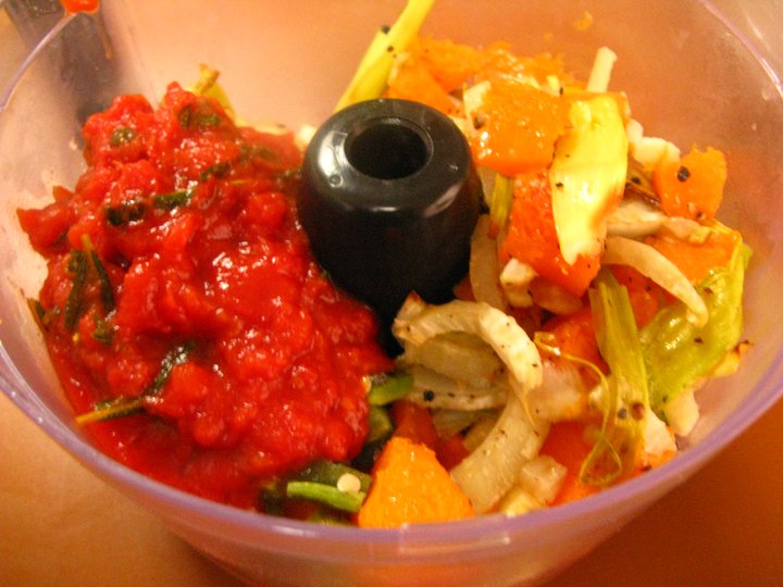 roasted vegetable soup and 'subzee' (make one, get one!)