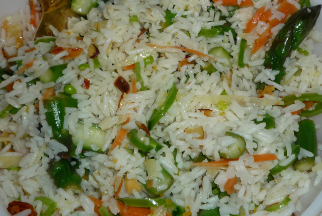 Spring Vegetable Rice Salad 