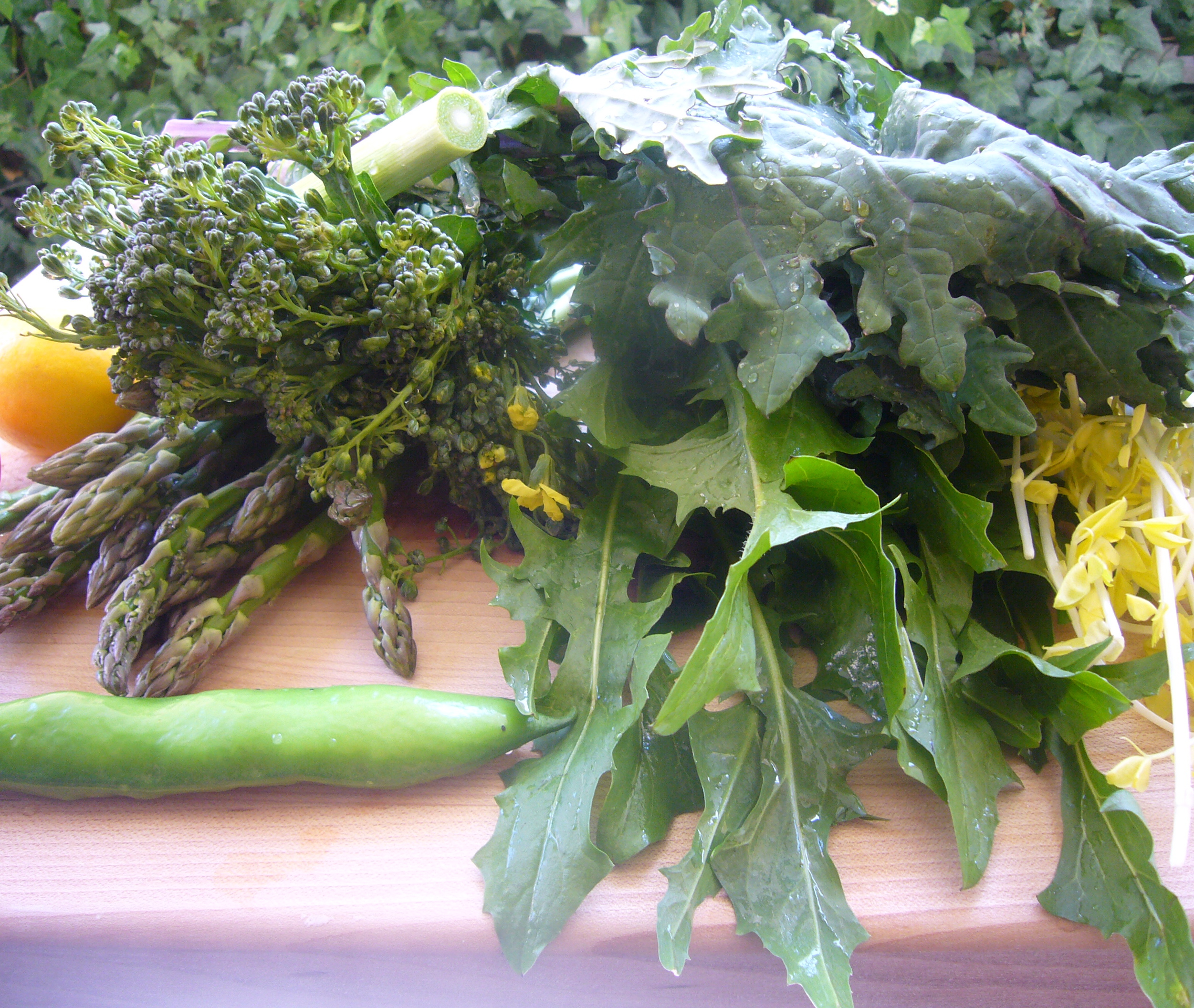Warm Spring Salad with Meyer Lemon and Green Garlic Vinaigrette