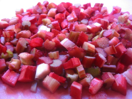 Roasted Rhubarb & Baby Spring Greens