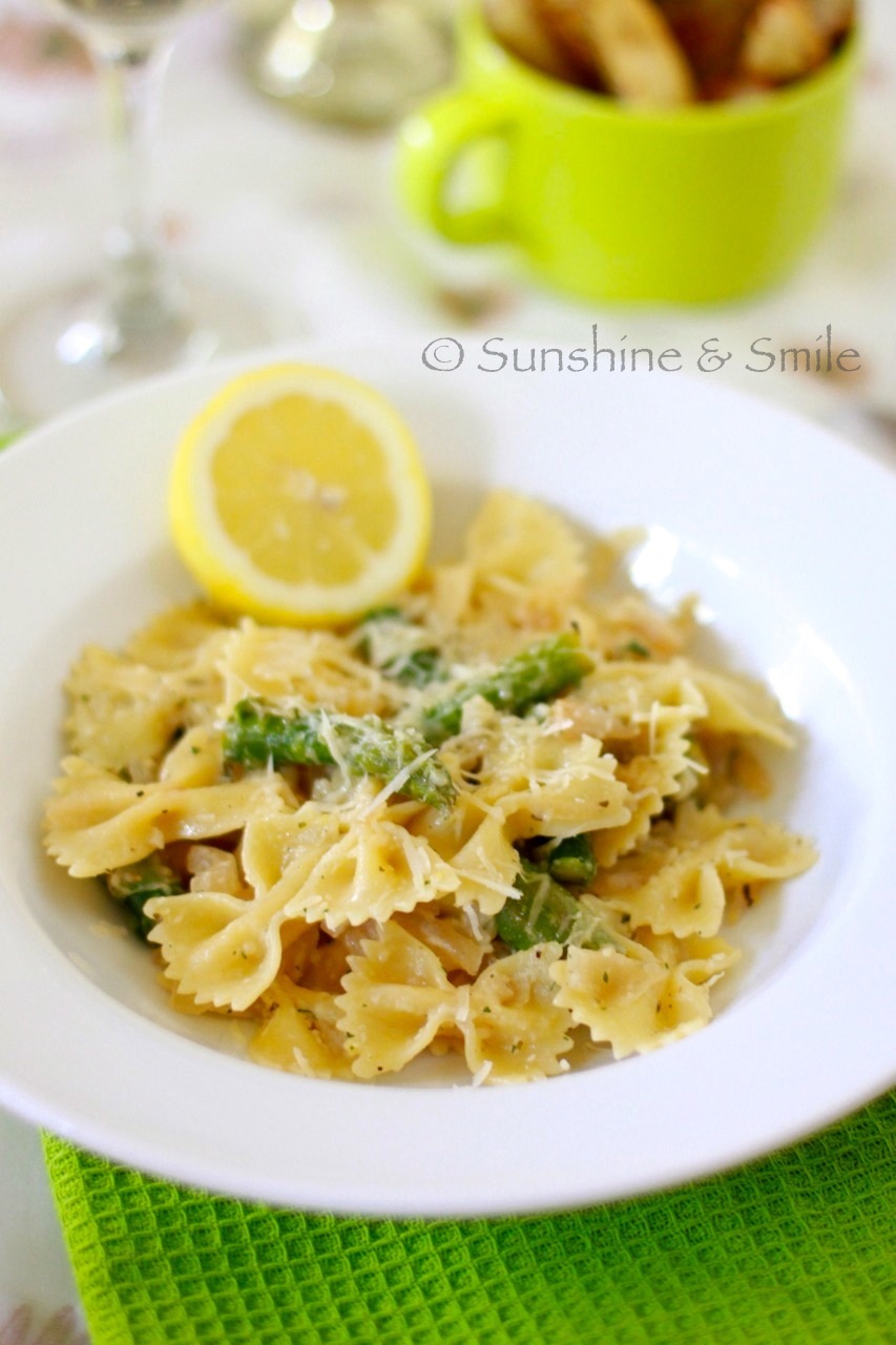 Bowtie Pasta with Asparagus